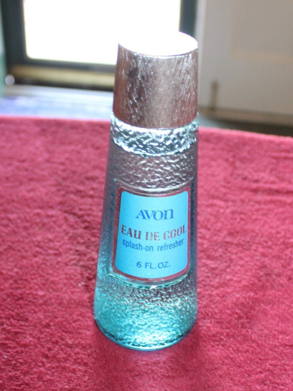 Vintage Avon Eau de Cool Splash-On Refresher bottle from the 1970s.